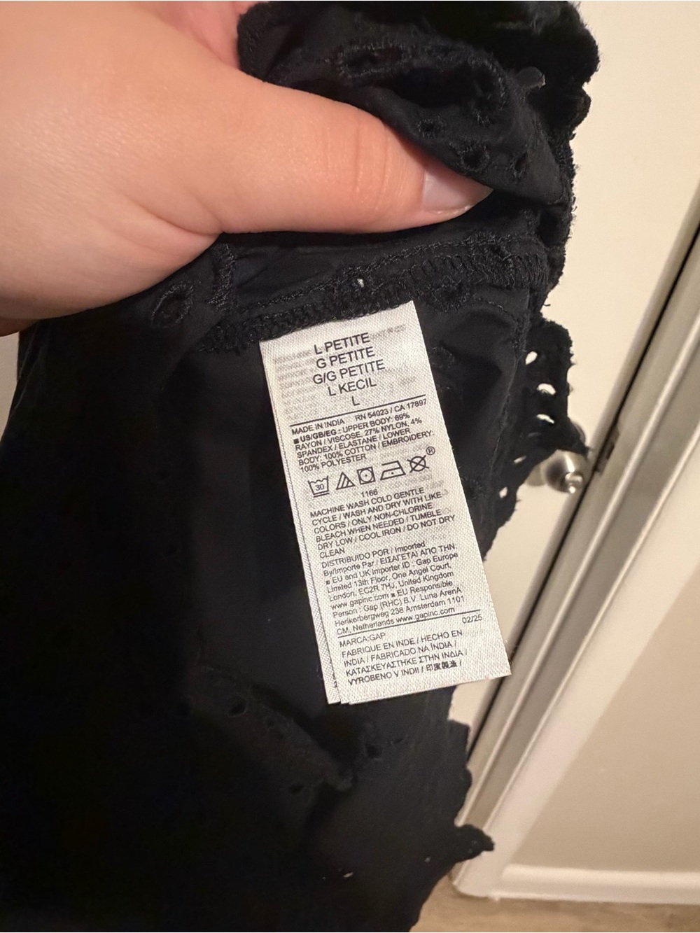 GAP Black Asymmetrical Sleeveless Dress - Picture 5 of 7